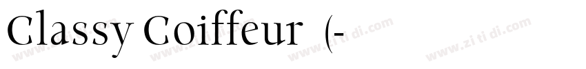 Classy Coiffeur 常规(字体转换